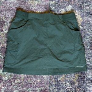 Eddie Bauer Dark Olive Active Skort with Pockets